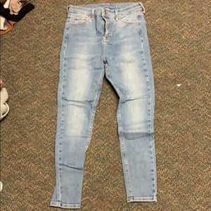 TOPSHOP Jamie Jeans Light Wash